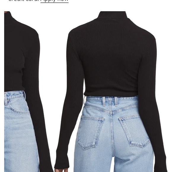 agolde mock neck bodysuit - Picture 2 of 3